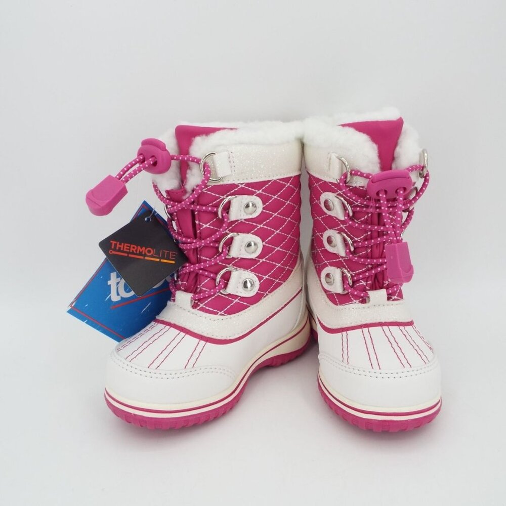 Totes Thermolite Galaxy Pink Toddler Snow Boots Size 6 NWT
